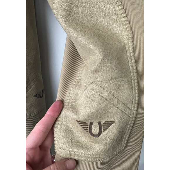 TuffRider Breeches Womens 28 Tan Equestrian Pants Horseback Riding Knee Patch C2 - Picture 2 of 7